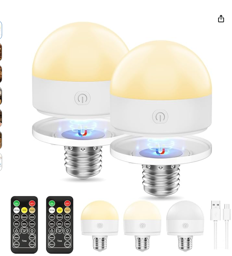 Bombilla recargable Suright para iluminación del hogar